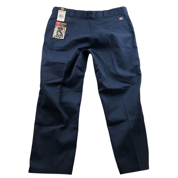 Dickies Men's 874 Work Pants Size 44x31 Navy Straight Classic Casual Relaxed - Picture 2 of 16